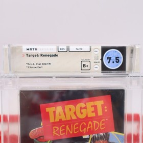 NES Nintendo Game TARGET: RENEGADE - WATA GRADED B+! NEW & Sealed with H-Seam!