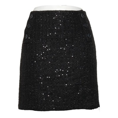 ESPRIT, Rock, Größe: 36, Schwarz, Polyester, Sonstiges, Tweed, Damen #eZ1