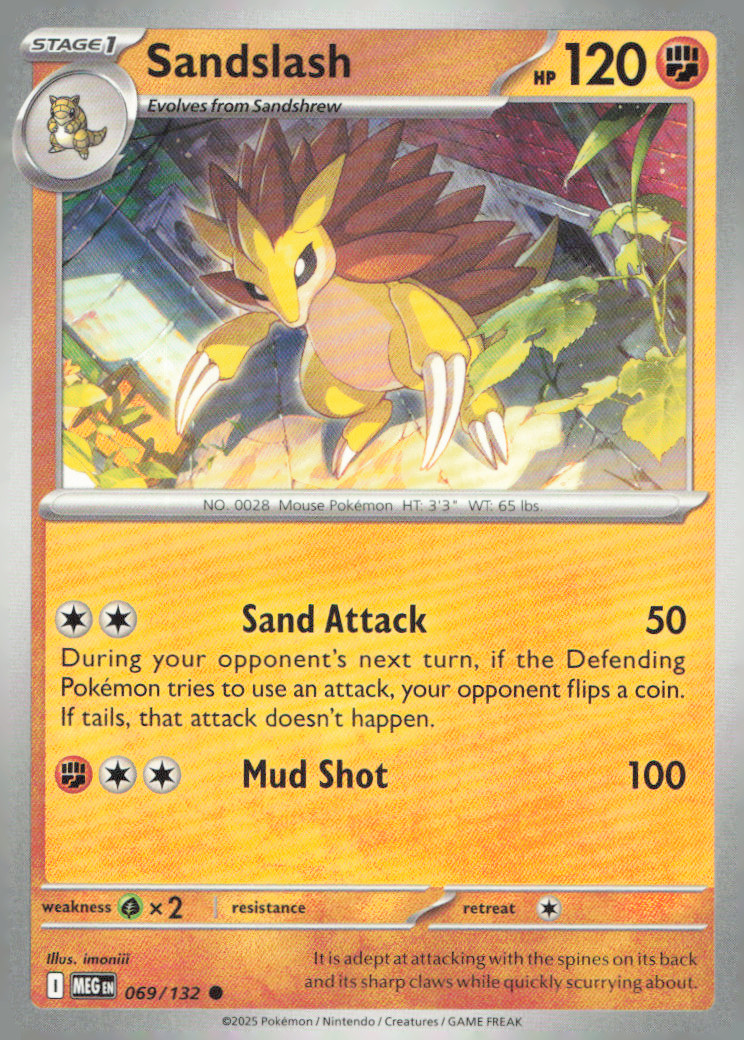 Sandslash Common ME01: Mega Evolution 069/132 NM