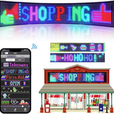 LED AD Display Screen Message Scrolling Sign Board Ultra-Thin Soft Flexible Adve