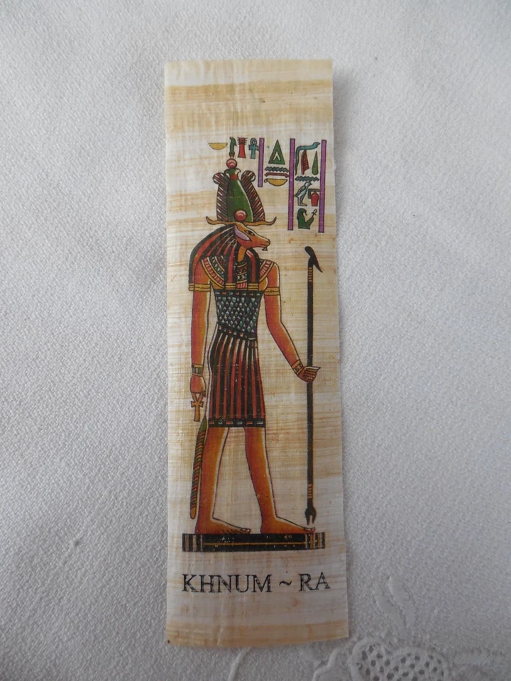 Marque page en papyrus décor Egyptien - Photo 1/1