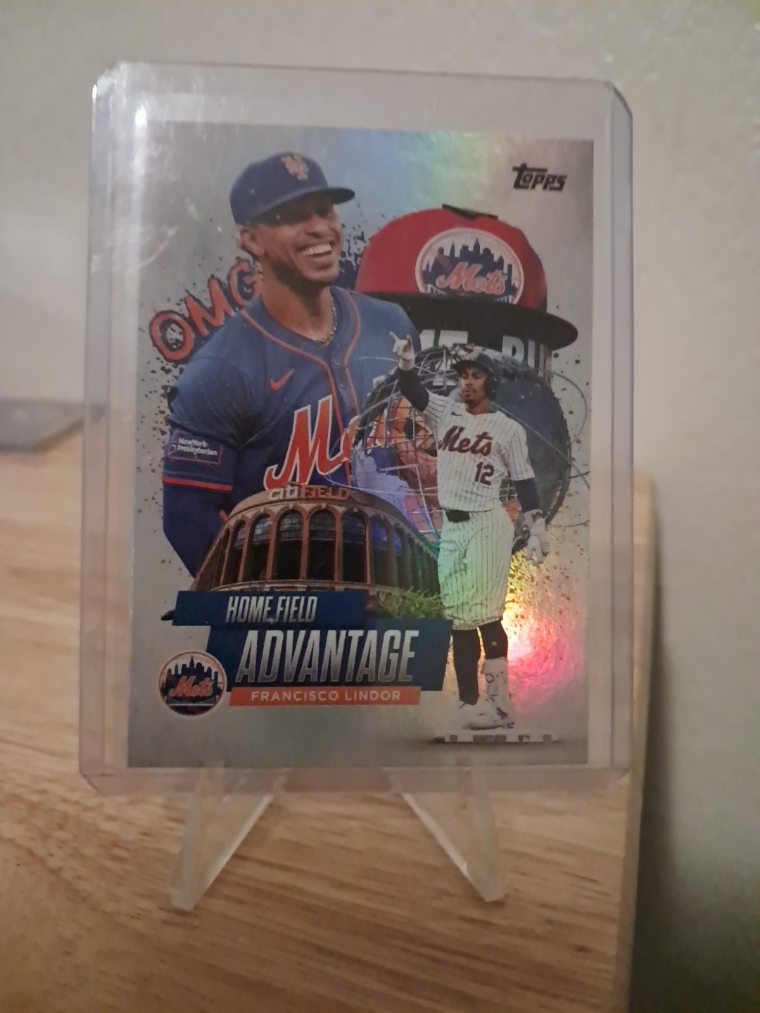 2025 Topps Chrome Francisco Lindor #HA-17 Home Field Advantage SSP Case Hit Mets