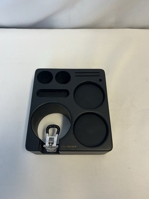 Normcore Compact Espresso Tamping Station Black Ash Wood Coffee expresso