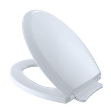 Toto SS224 01 Guinevere Elongated Toilet Seat and Lid with SoftClose, Cotton Whi