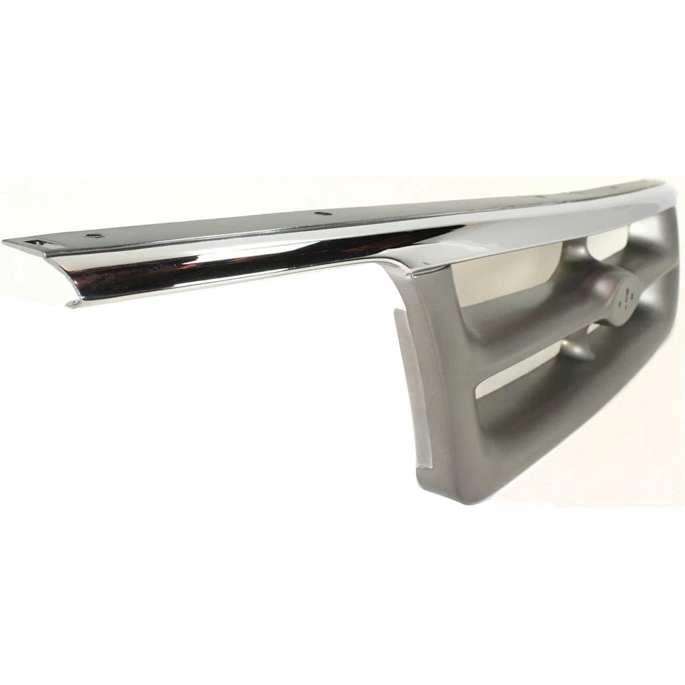 Rejilla para Ford Ranger 95-97 carcasa cromada con inserto de plástico gris Foto 3 de 4