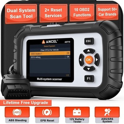 ANCEL AD710 Car OBD2 Scanner Diagnostic Tool Check Engine Code Reader ABS SRS