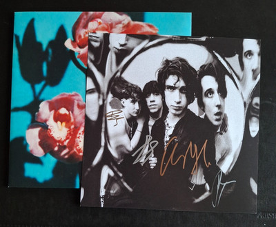 INHALER OPEN WIDE PINK VINYL LP & BAND SIGNED 12'' PRINT ...BRAND NEW