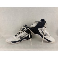 Nike Overplay VII Basketball Shoes White Black 616568-100 Kids 6Y
