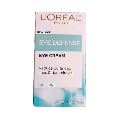 L'Oréal Paris Eye Defense Eye Cream Caffeine Dark Circles Puffiness 0.5 oz