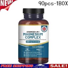 Magnesium Complex Glycinate4-in-1 2000mg-High Strength Magnesium Tablet 90X-1BOX 3.80 per thousand milligrams