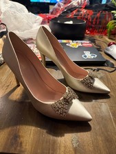 Kate Spade Satin Pumps w/ Crystal Bow