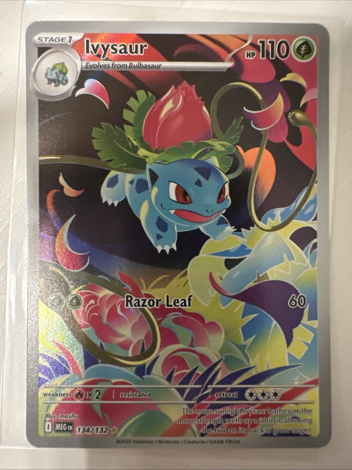 Ivysaur 134/132 Me01: Mega Evolution Holo (LP)