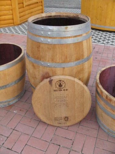 225L WEINFASS FASSREGENTONNE EICHENFASS HOLZFASS FASS WASSERFASS WASSERTONNE - Bild 2 von 4