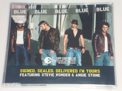 BLUE FEAT.STEVIE WONDER & STONE SIGNED,SEALED M- CD NEU