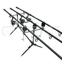 Carp Fishing 3 Rod Set Up /reels & Line/pod/alarms & Box Of Carp Accessories Carp Fishing 3 Rod Set Up /reels & Line/pod/alarms & Box Of Carp Accessories