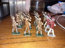 Lot 16 Vintage Lead Soldiers WWI Era Uniforms 1.75  High Various Paint