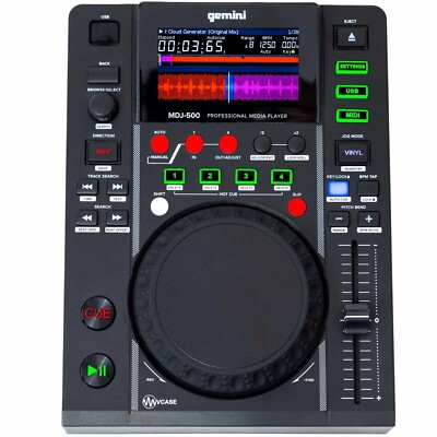 Gemini MDJ-500 Professional DJ Club USB Media Player and MIDI Controller