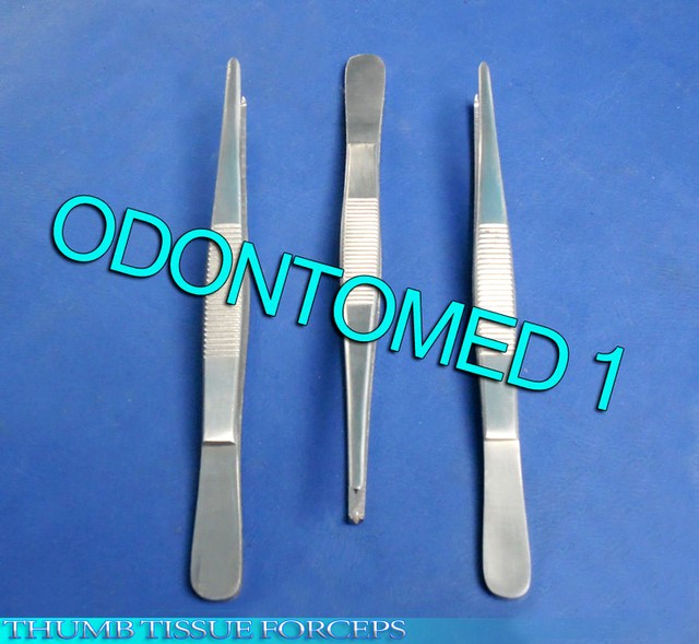 5 THUMB RAT TOOTH TISSUE FORCEPS 1X2T 4.5" SURGICAL eBay