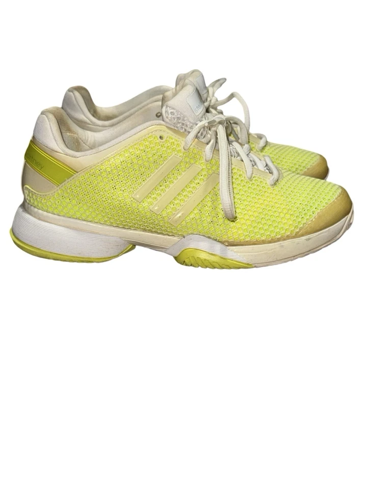 Туфли теннисные Adidas Stella McCartney Barricade белые неоновые женские 6 Q20693 - Изображение 2 из 4