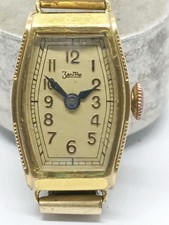 Montre Bracelet Femme ZentRa 17 Rubis - Mécanisme Antichoc, Plaqué Or 20 Microns