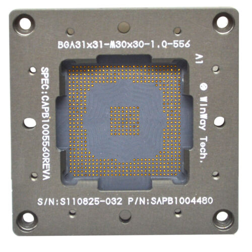 WinWay Tech LAAB6001620 and SAPB1004480 Test Socket BGA31x31-M30x30-1.Q-556 - Picture 3 of 6
