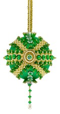 The Cracker Box Inc Christmas Ornament Kit Queen of the Nile on Emerald