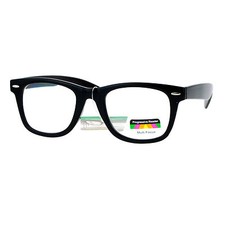 Multi Focus Progressive Reading Glasses 3 Powers in 1 Reader Square Horn Rim