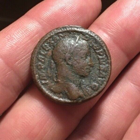 SCARCE Ancient Roman coin AE As SEVERUS ALEXANDER 222-235AD PROVIDENTIA 11.89g Klasyczny