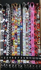 Lot 10 pcs mickey minnie mix Lanyard Mobile Phone ID Card KeyChain Holder gift