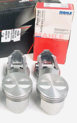 PISTONS Set/4+MOLY Rings for Mercruiser Marine 470/470R/488R Ford 3.7L 224ci 030