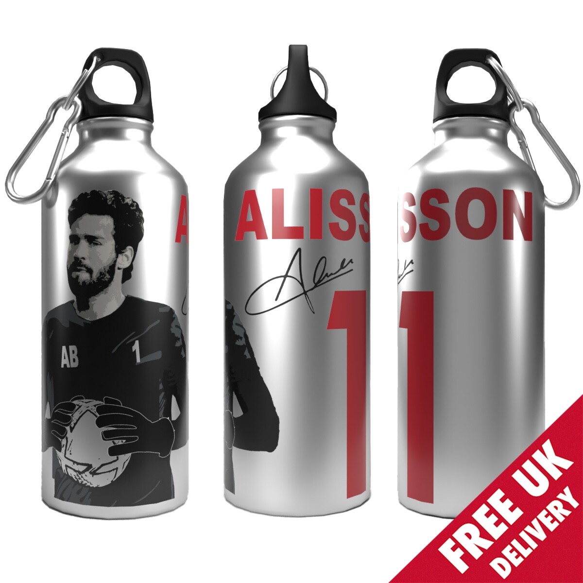 Liverpool Bottle Alisson - 600ml Aluminium 2-Lids