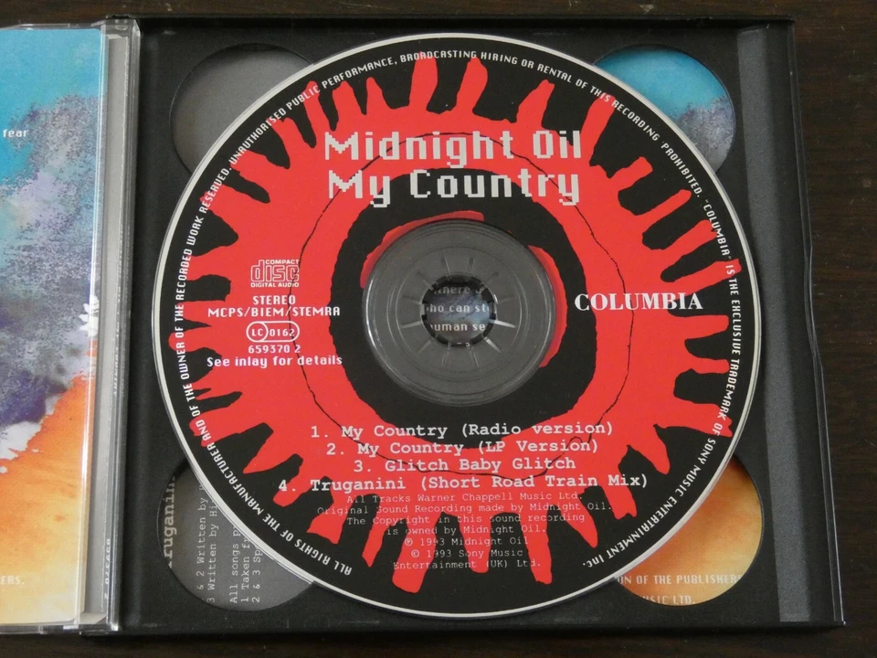 Midnight Oil - My Country Part One Only (CD Single, 1993) Foto 3 de 4