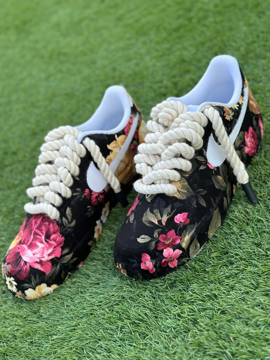 Custom Nike 'Floral/Roses' Style Air Force 1's