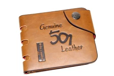 Baellerry Wallet Retro Wallet Large Capacity Buckle Men Wallet brown new