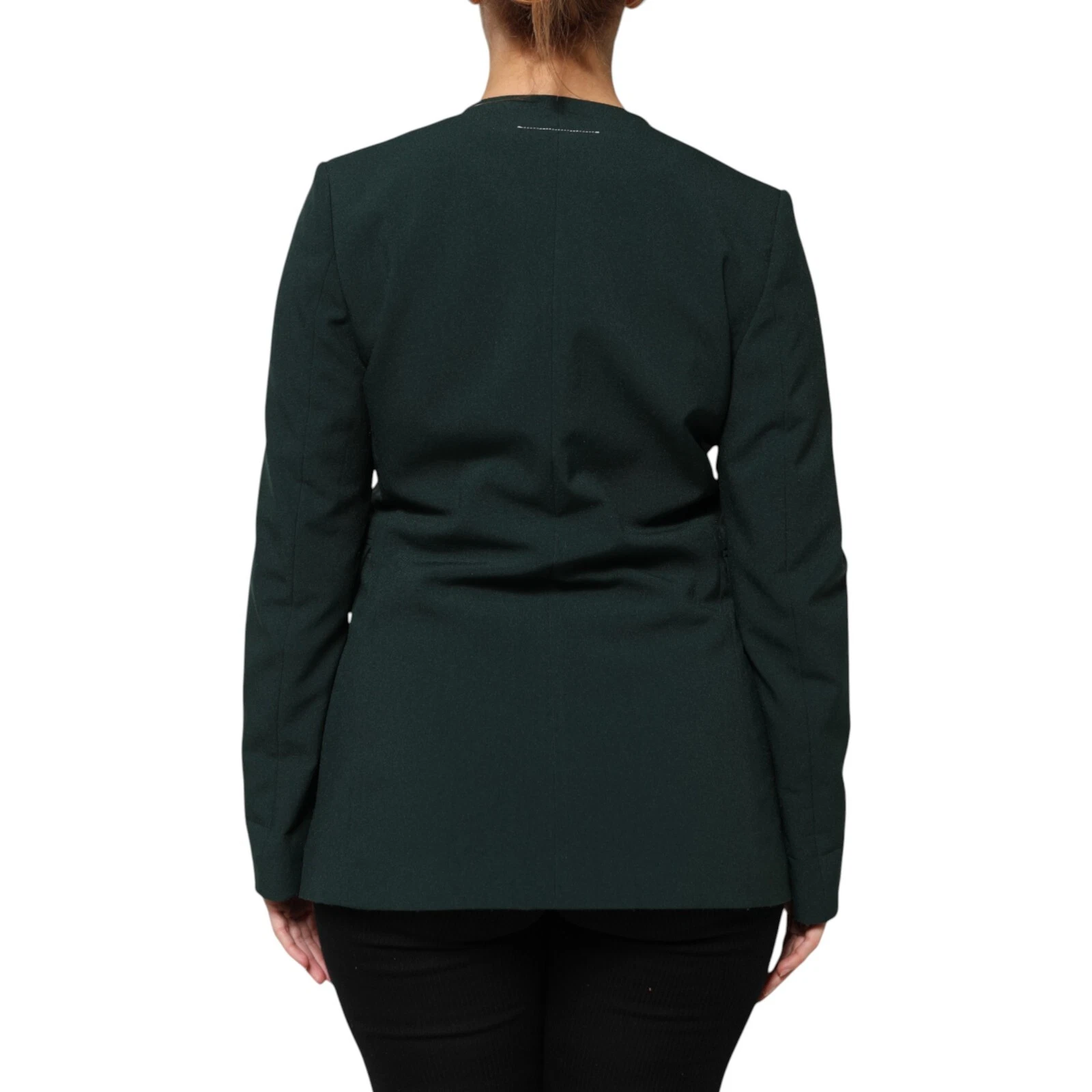 MAISON MARGIELA Giacca Cappotto Verde Monopetto Un Bottone IT40 US6 S 540usd