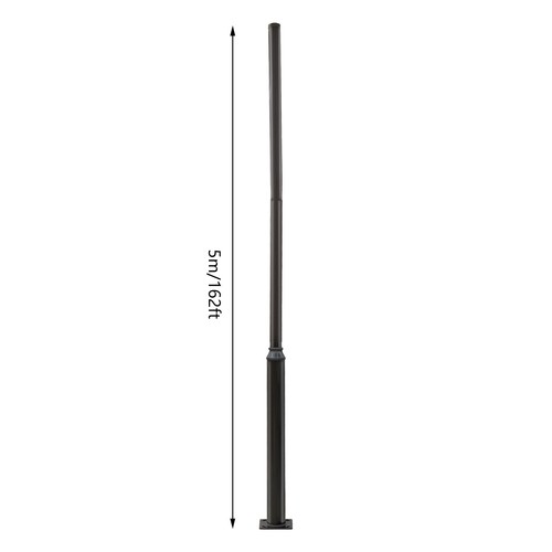 Outdoor Street Light Pole Courtyard Lighting Post Iron Floor Mounted 114+76mm US - 第 2/14 張圖片