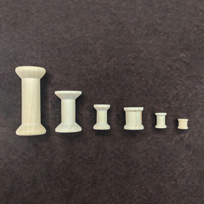 5/10Pcs Wooden Bobbins Spools Reels for Sewing Ribbon Craft Supplies Organize