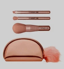 MAC Snow Ball Brush Kit / Mini Brush Bag 560SE 535SE 421SE NEW IN BOX AUTHENTIC