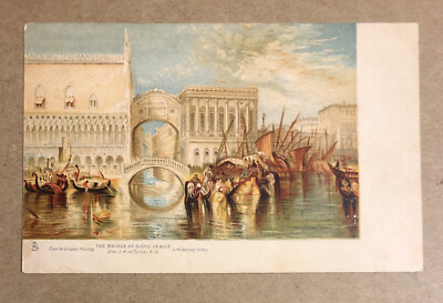 VENICE Bridge of Sighs ~ Tuck Oilette Postcard ~ Posted 1905