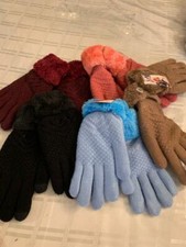 new ladiesfashion warm winter faux fur gloves