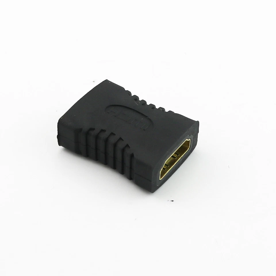 Gold HDMI-compatible Female To Female Jack Extender Adapter Connector HDTV 1080P - Image 4 of 4