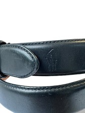 Genuine POLO RALPH LAUREN Black Leather Men's Belt Size 34/85