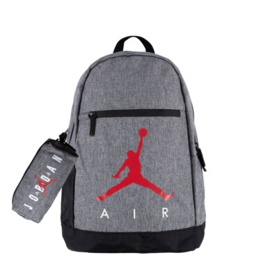 New Authentic Nike Air Jordan Big Kids Backpack SCHOOL Laptop BAG & Pencil Case