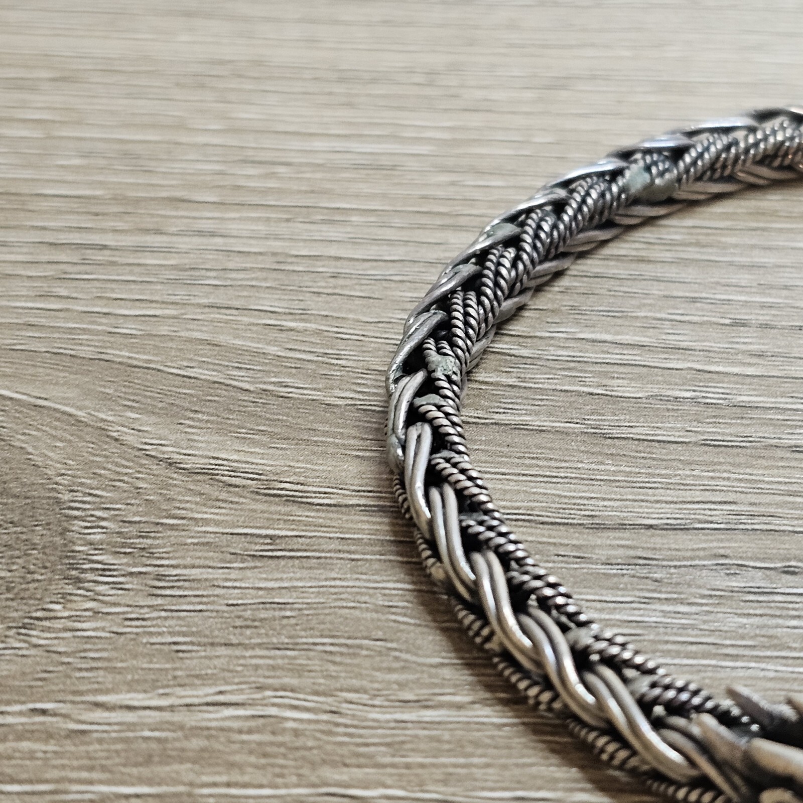 Heavy Solid Sterling Silver 925 Double Dragon Hea… - image 3