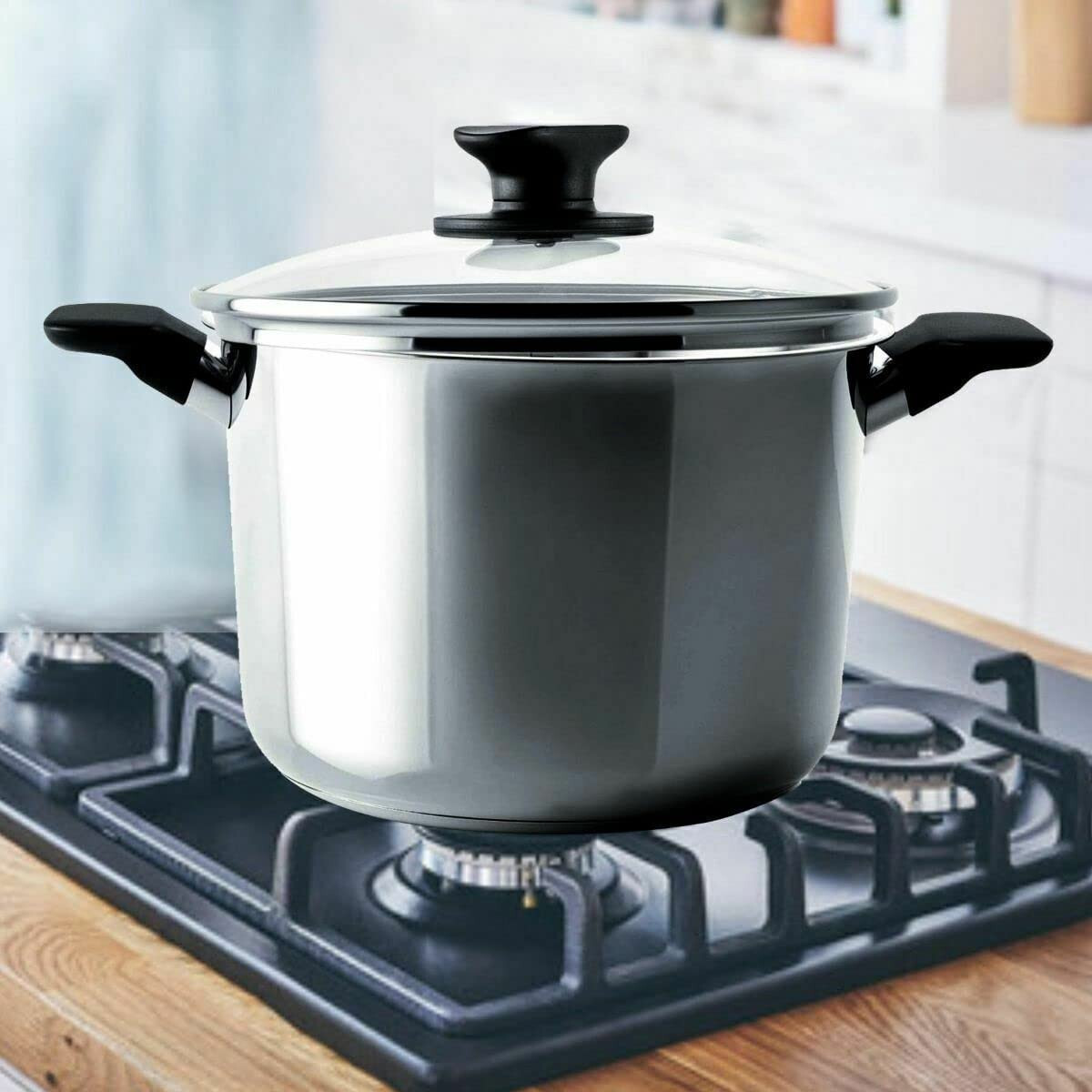 TUPPERWARE DAILY UNIVERSAL COOKWARE 7.4QT/7L STOCKPOT WITH GLASS