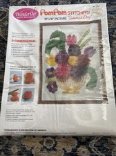 WonderArt Creative Needlecrafts PomPom Stitchers 12 X 16 Summer Day No. 5382
