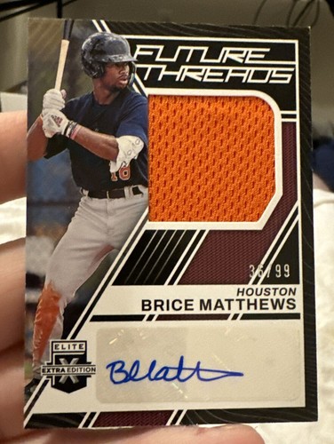 2023 Panini Elite Extra Edition BRICE MATTHEWS AUTO Jersey Relic RC Rookie 36/99