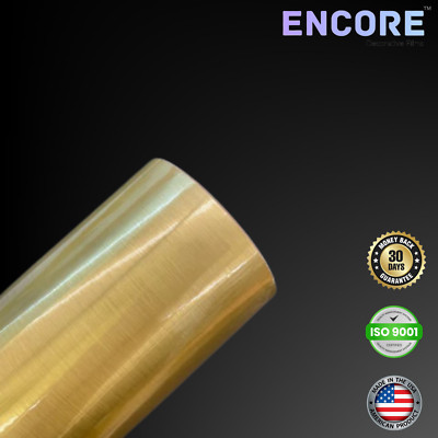 Encore  EFX21 Brushed Gold Adhesive Vinyl for Decals/Stickers - MADE IN USA
