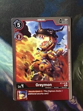 Digimon TCG Greymon ST1-07 U Foil Resurgence Booster NM