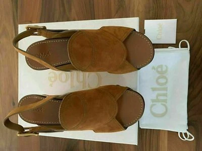 Chloe Mischa Plateforme Wedges Sandales Mules Chaussures Pumps Talons 36 - Photo 1/4